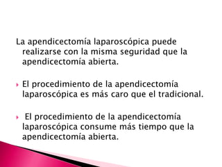 Apendicectomia Laparoscopica