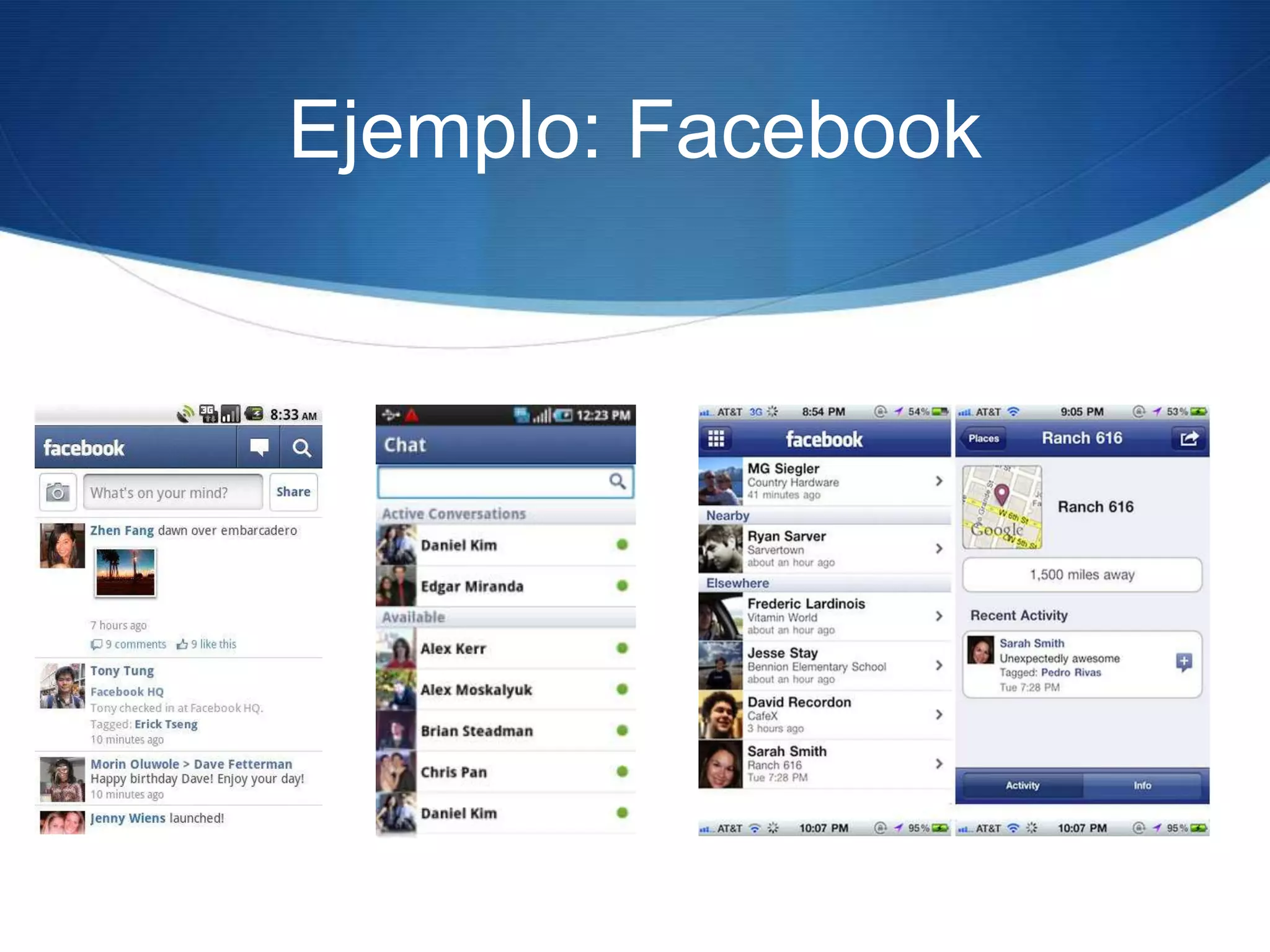 Ejemplo: Facebook