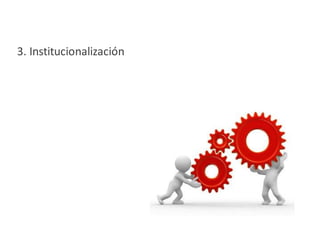 3. Institucionalización
 