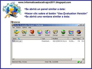 Se abrirá un panel similar a éste: Hacer clic sobre el botón “Use  E valuation Versión” Se abrirá una ventana similar a ésta: 