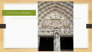 Portada de la Virgen. Nôtre-Dame.
 