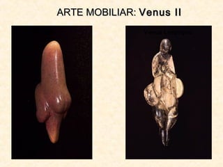 Venus
Tursac
Venus Lespugne
ARTE MOBILIAR:ARTE MOBILIAR: Venus IIVenus II
 