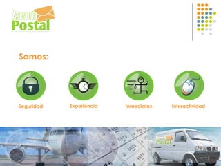 Somos:




Seguridad   Experiencia   Inmediatez   Interactividad
 