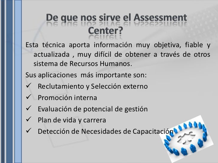Presentación assessment center