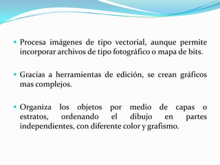 A continuación, podremos observar en la imagen el editor de dibujo, con algunos ejemplos de trazos comunes.