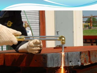 Equipo de soldar autógena en ppt