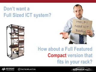 w about a Full Featured
version that
fits in your rack?
Don’t want a
Full Sized ICT system?
 