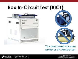 Box In-Circuit Test (BICT)
You don’t need vacuum
pump or air compressor
 