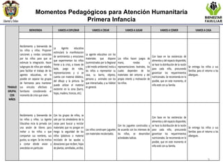 Momentos Pedagógicos para Atención Humanitaria Primera Infancia 