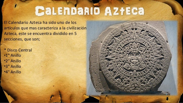 Calendario Azteca Para Niños De Primaria