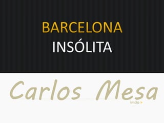 INSÓLITA
Carlos Mesainicio >
 