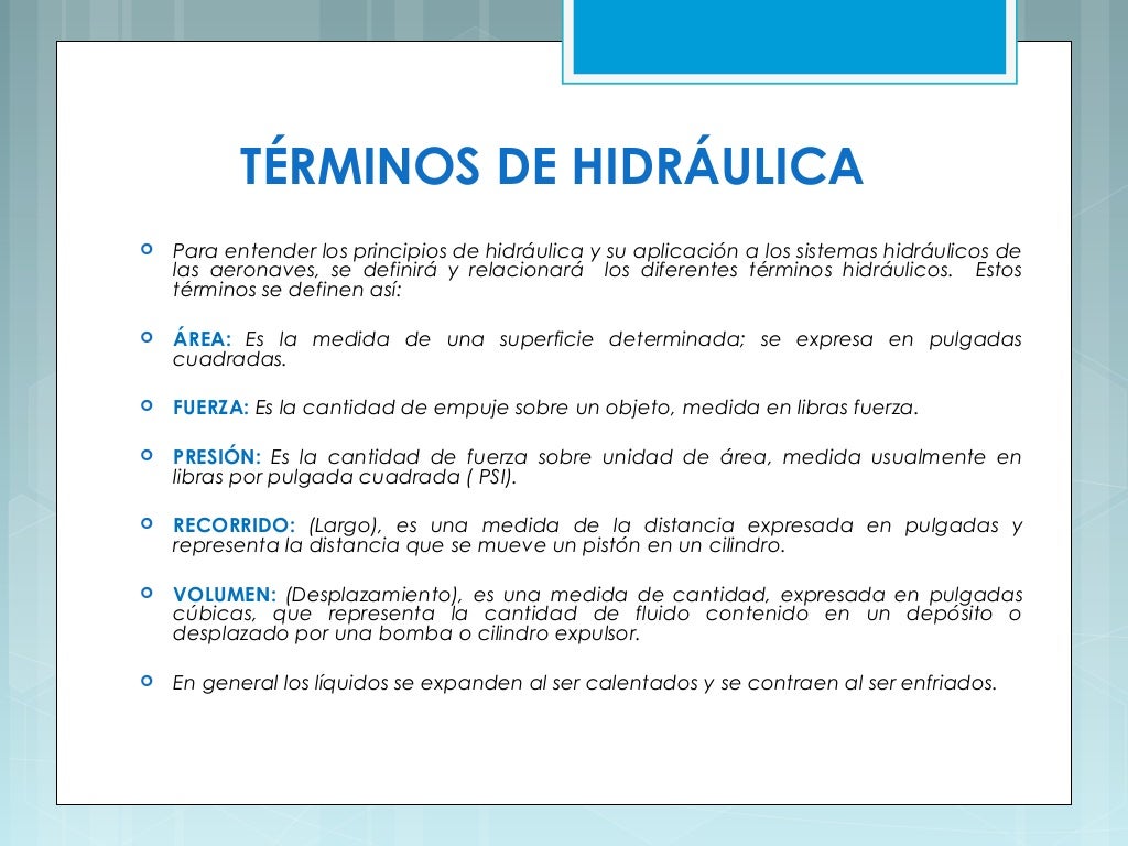 Sistemas hidráulicos de aviación