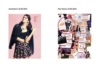 Seventeen| 16-05-2014 Para Teens| 16-05-2014
 