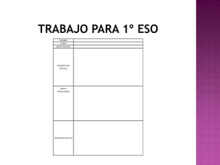 TRABAJO PARA 1º ESO

 