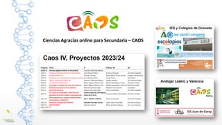 Ciencias Agracias online para Secundaria – CAOS
 
