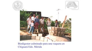 Biodigestor culminado para una vaquera en
Chiguará Edo. Mérida
 