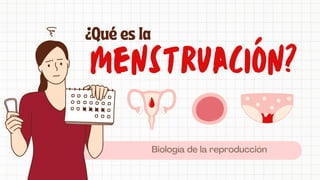 menstruación?
¿Qué es la
Biología de la reproducción
 