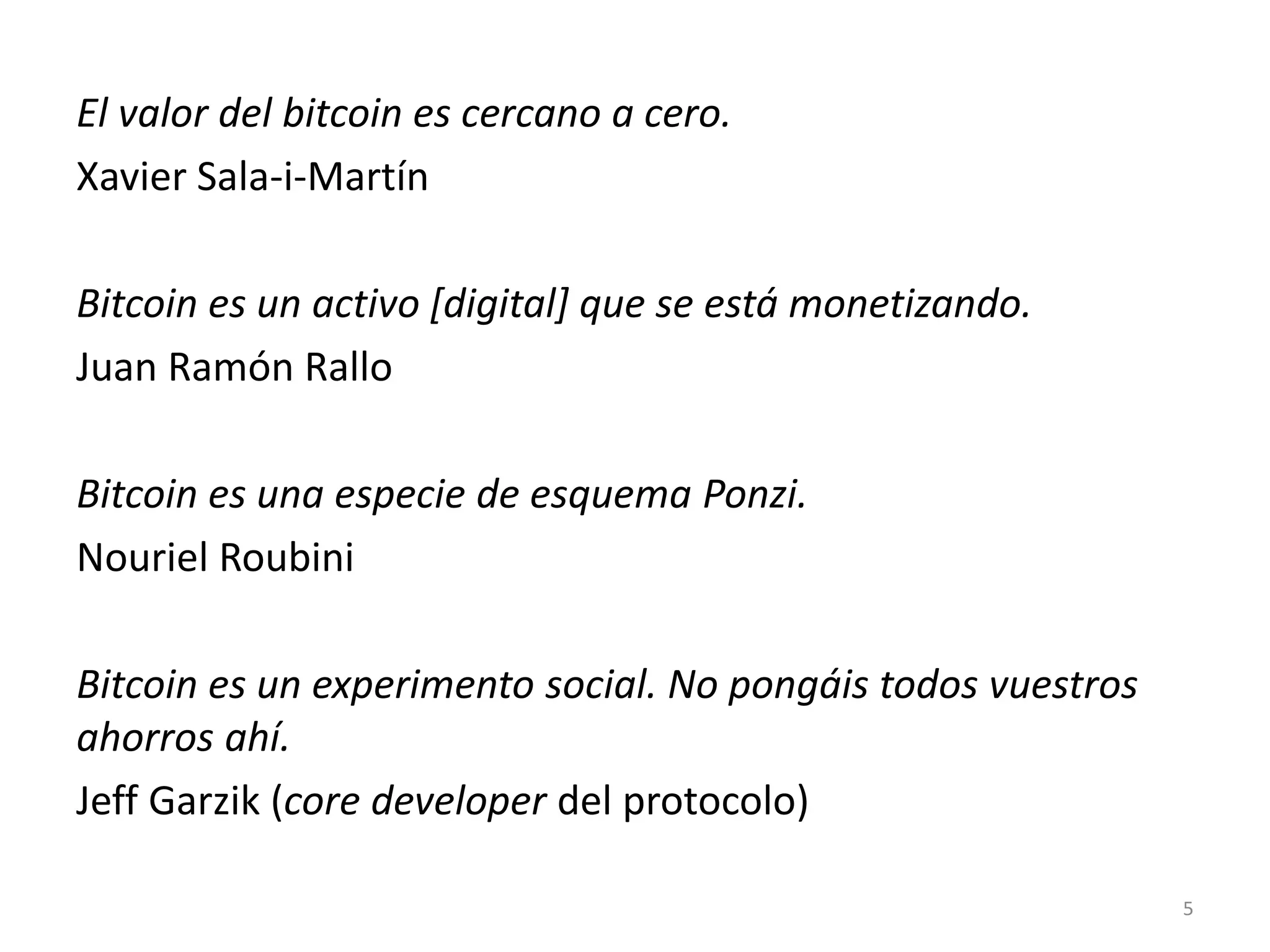 Presentación sobre Bitcoin | PPTX