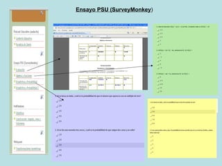 Ensayo PSU (SurveyMonkey )
