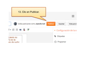 13. Clic en Publicar.
 