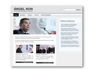 Ángel Ron, presidente de Banco Popular