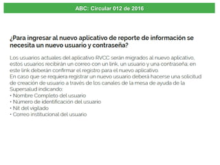 ABC: Circular 012 de 2016
 