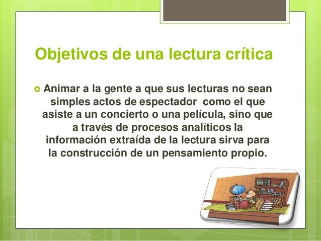 Lectura crítica