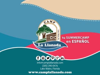 www.camplallanada.com
info@camplallanada.com
(305) 390-0476
Lake Wales, Florida
 