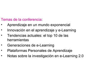 Retos aprendizaje e investigación e-learning 2.0
