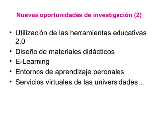 Retos aprendizaje e investigación e-learning 2.0