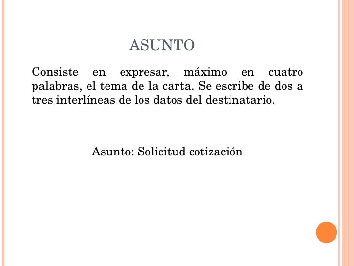 Presentación cartas