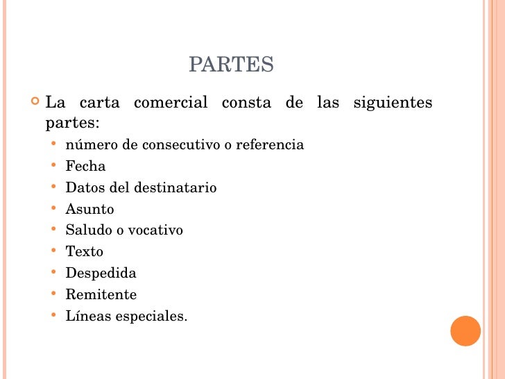 Presentación cartas