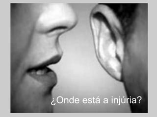 ¿Onde está a injúria?
 
