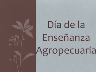 Día de la
 Enseñanza
Agropecuaria
 