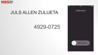 JULS ALLEN ZULUETA
4929-0725
 
