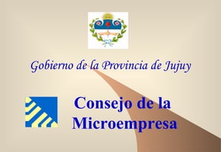 Gobierno de la Provincia de Jujuy Consejo de la Microempresa 