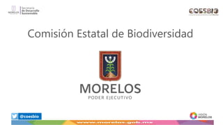 Comisión Estatal de Biodiversidad
@coesbio
 