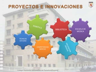 BIBLIOTECA

ESCUELA DE
MÚSICA

TÉCNICAS
ESTUDIO
COMPETENCIAS
BÁSICAS

8
Colegio Santísimo Sacramento de Pamplona(España)

 