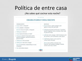 Política de entre casa
¿No sabes qué cocinar esta noche?

 