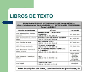 LIBROS DE TEXTO
 