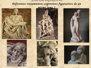 ANÁLISIS FIGURATIVO
Diferentes tratamientos expresivos figurativos de un
mismo tema I
 