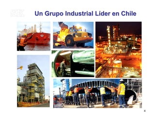 Un Grupo Industrial LUn Grupo Industrial Lííder en Chileder en Chile
4
 