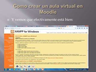 Presentación como crear un aula virtual en moddle | PPTX