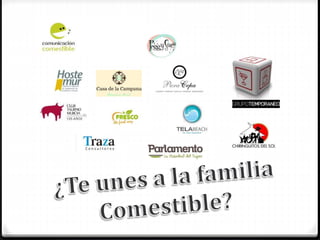Presentación de COMUNICACIÓN COMESTIBLE. Empresa de comunicación especializada en Turismo, Ocio y Gastronomía