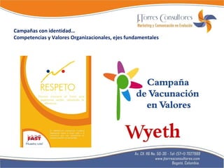 Campañas con identidad… Competencias y Valores Organizacionales, ejes fundamentales 