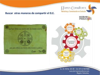   Buscar  otras maneras de compartir el D.E. 
