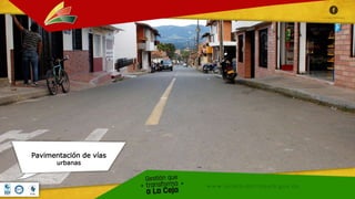 Pavimentación de vías
urbanas
 