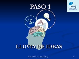 PASO 1 LLUVIA DE IDEAS 