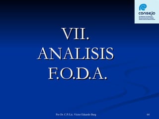 VII.  ANALISIS  F.O.D.A. 