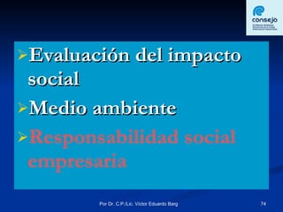 Evaluación del impacto social Medio ambiente Responsabilidad social empresaria 